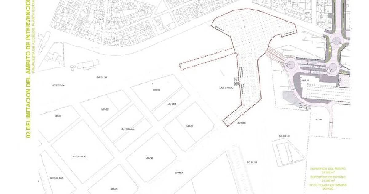 Planta de zoneamento urbano e infraestruturas.